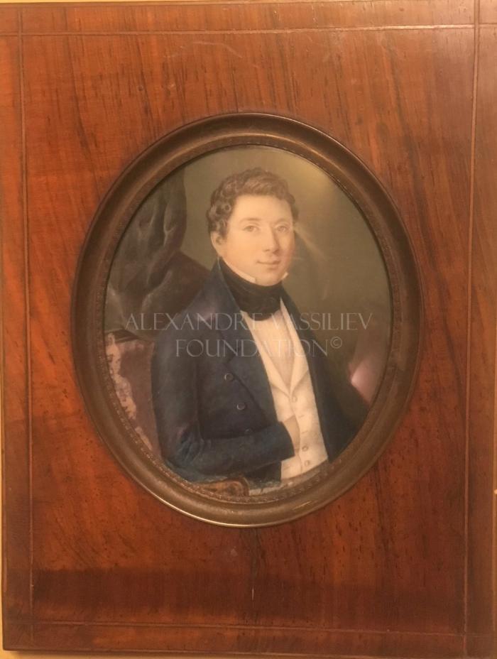 Miniature portrait of a young man