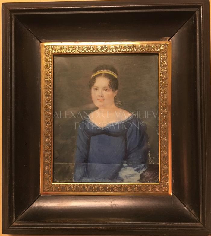 Miniature portrait of a young woman
