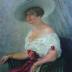 Portrait of a lady in armchair