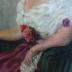 Portrait of a lady in armchair