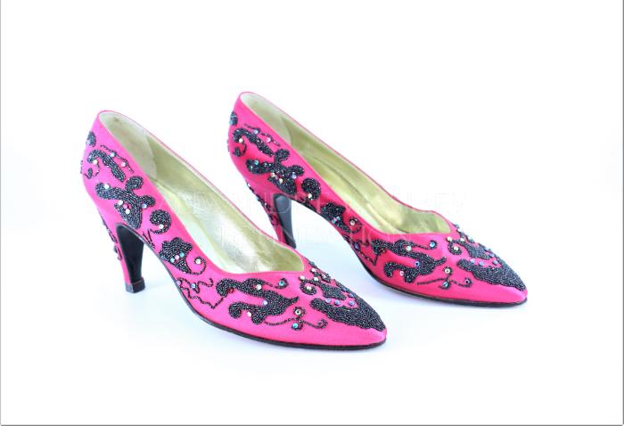 Pair of fuschia shoes