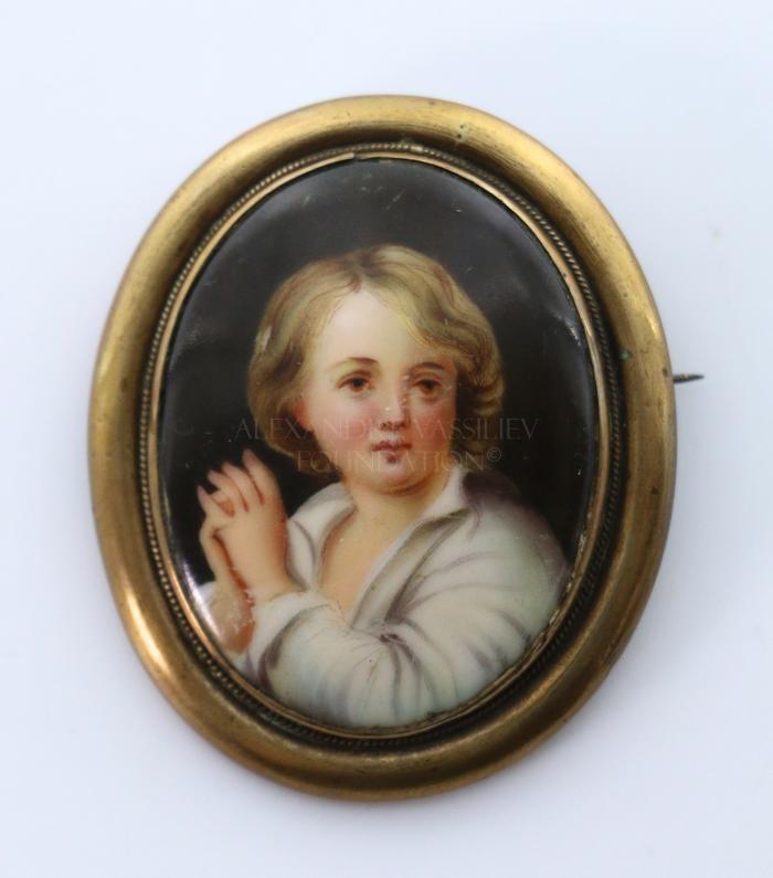 Brooch with Louis XVII portrait