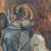 Preparatory study portrait of a woman