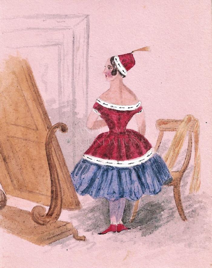 Presumed portrait of the ballerina Carlotta GRISI