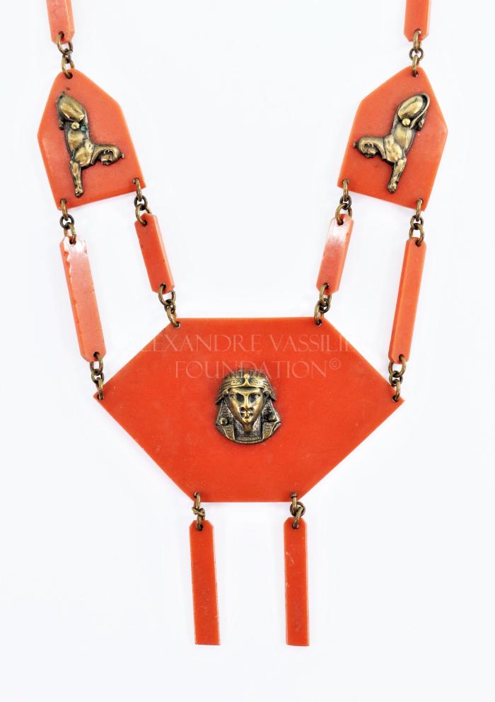 Egyptian revival necklace
