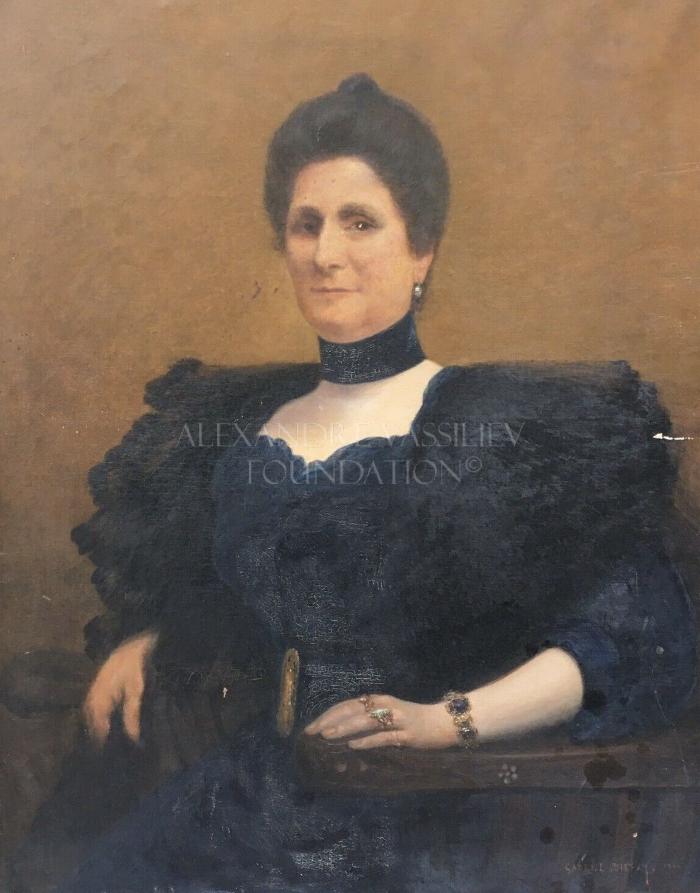 Portrait of an elegant widow