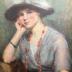 Portrait of a lady with long necklace