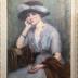 Portrait of a lady with long necklace