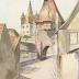 Landscape of a German town