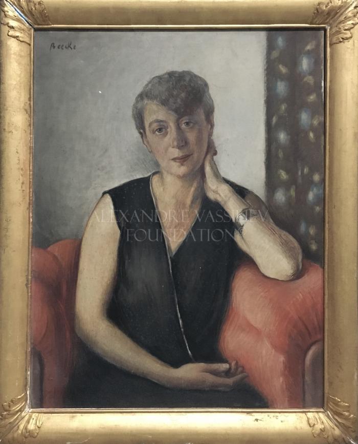 Portrait of a lady in an armchair