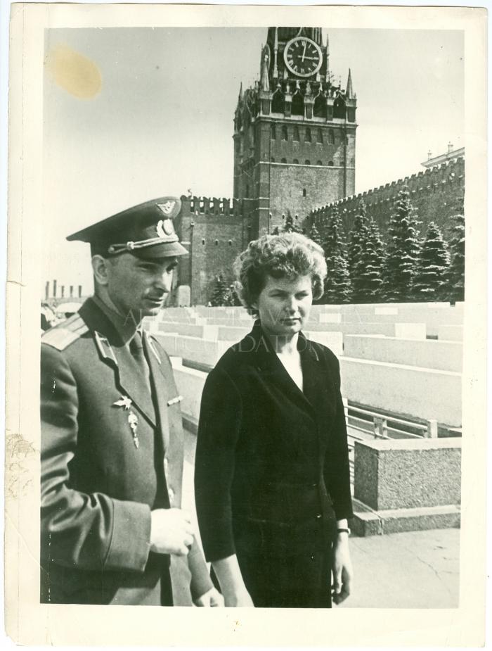 Portrait of Valery BYKOVSKY and Valentina TERESHKOVA