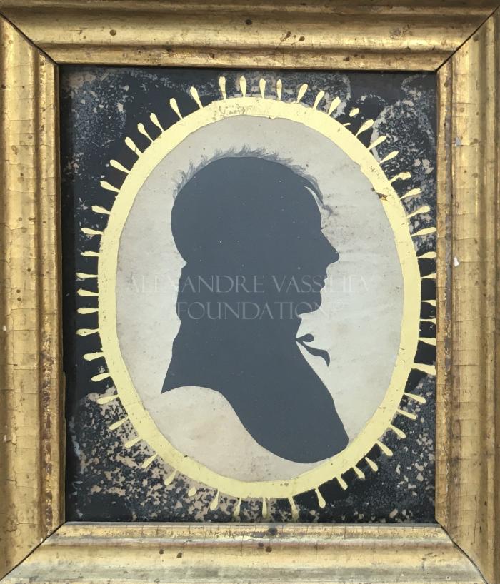 Silhouette portrait of a gentleman