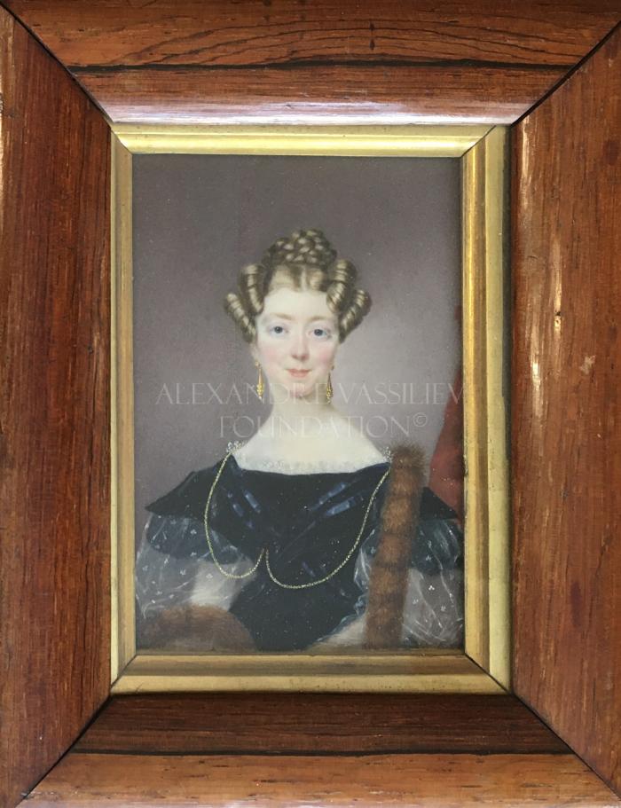 Portrait of a lady in fur boa