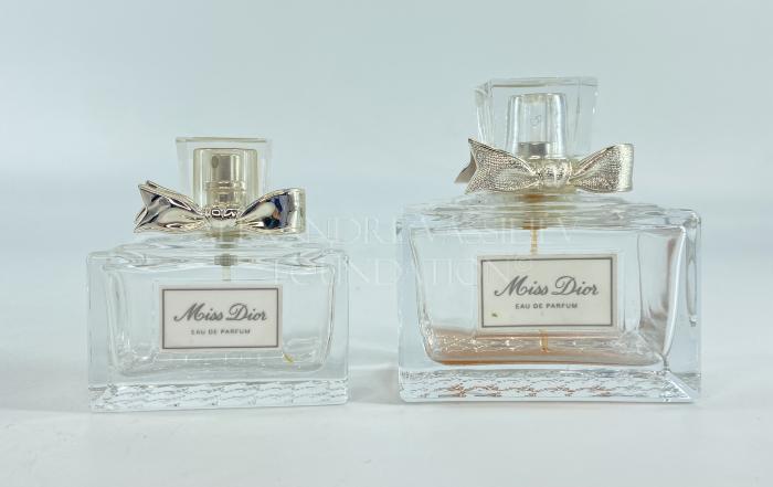 Empty perfume bottles "Miss Dior"