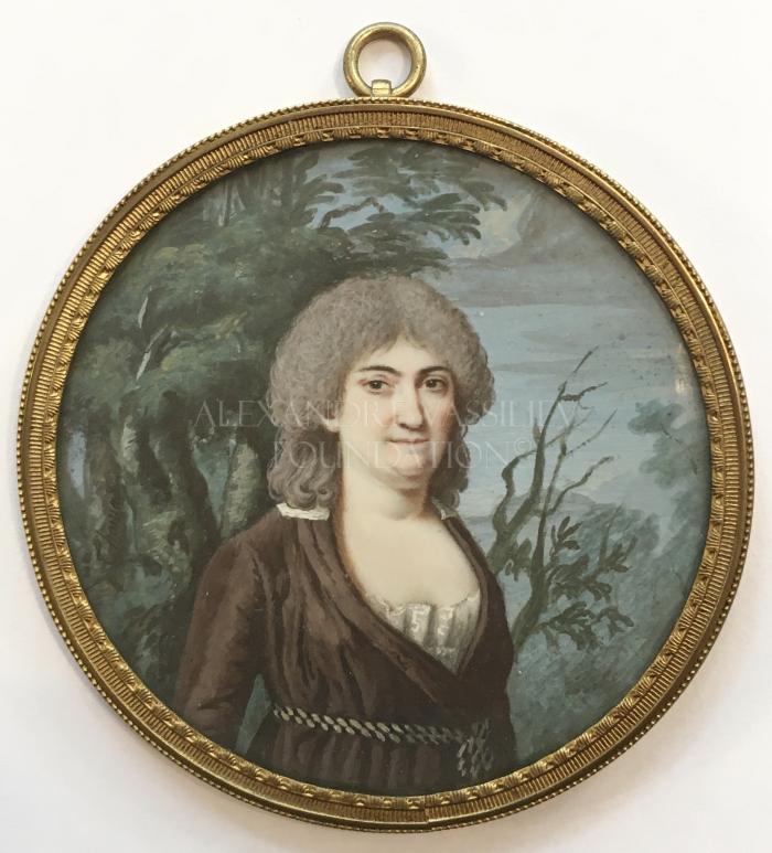 Portrait of a woman in a robe