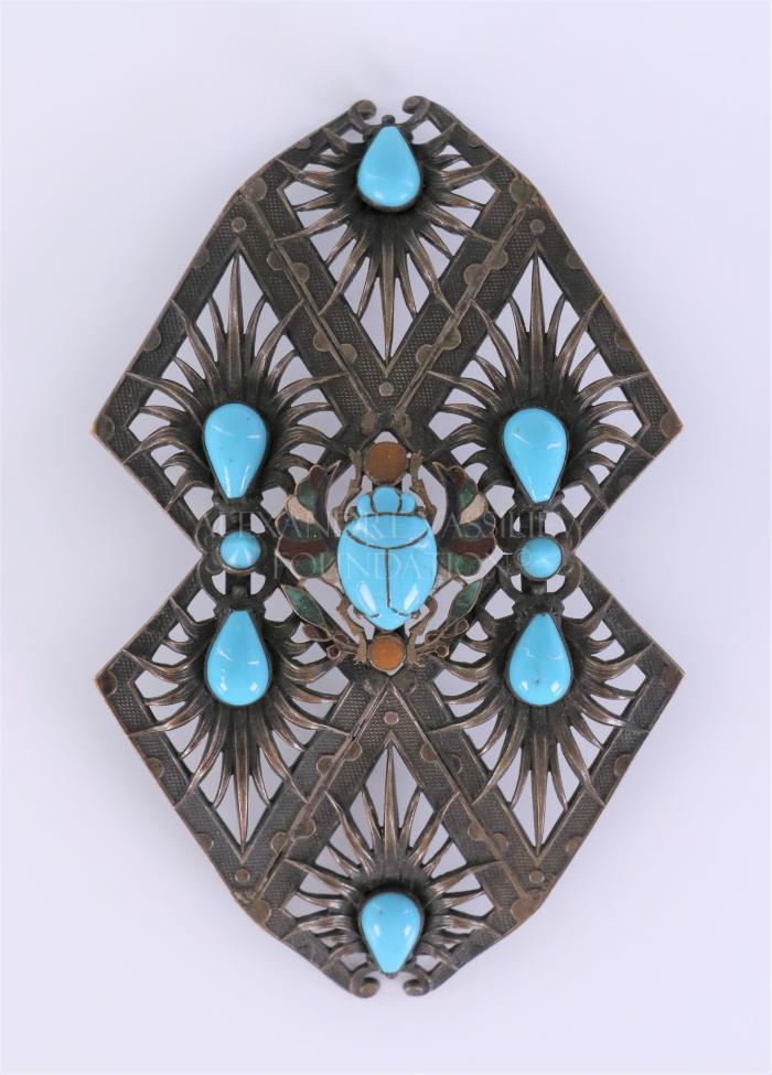 Egypt revival belt buckle