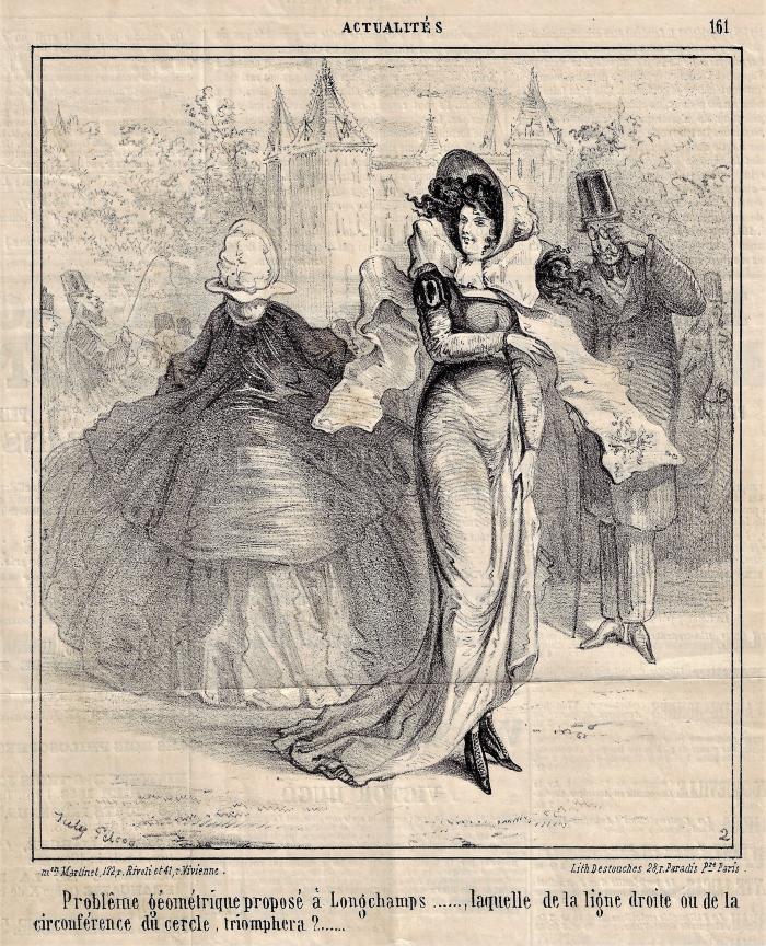 Fashion cartoon from Le Charivari