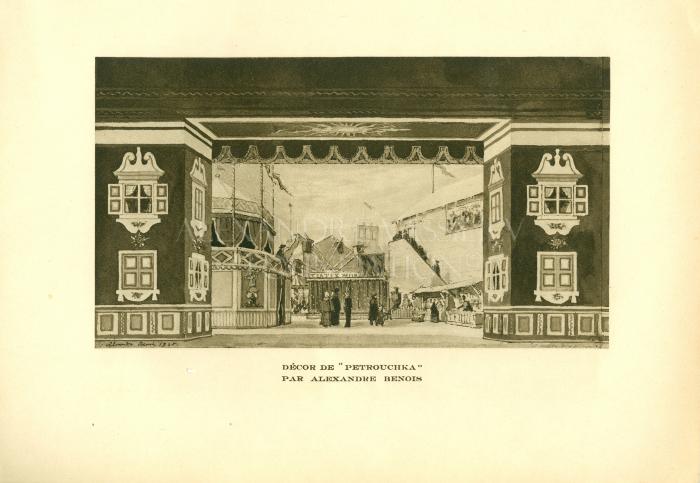 Alexandre BENOIS decor for the "Petrouchka"