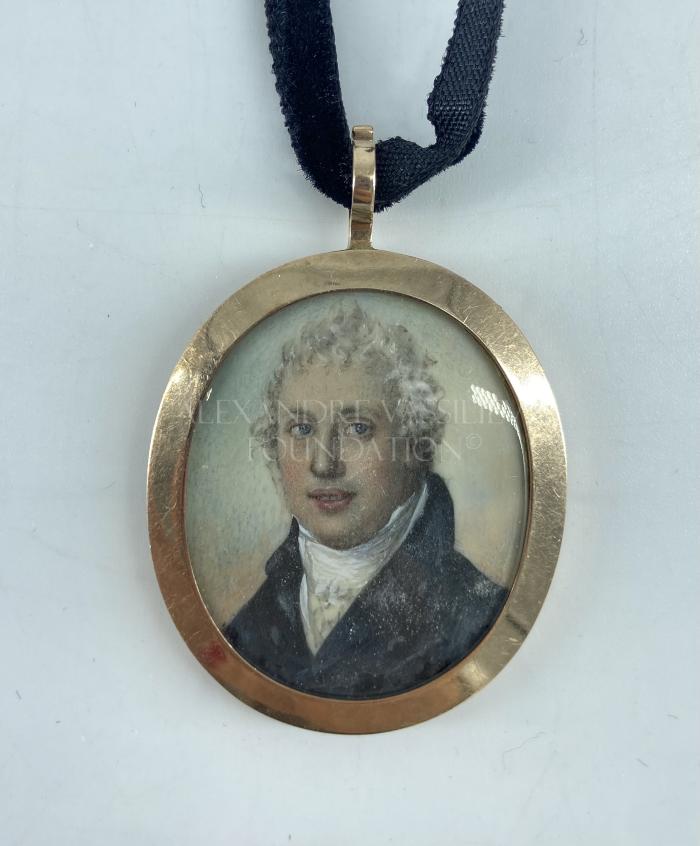 Miniature portrait of a young man