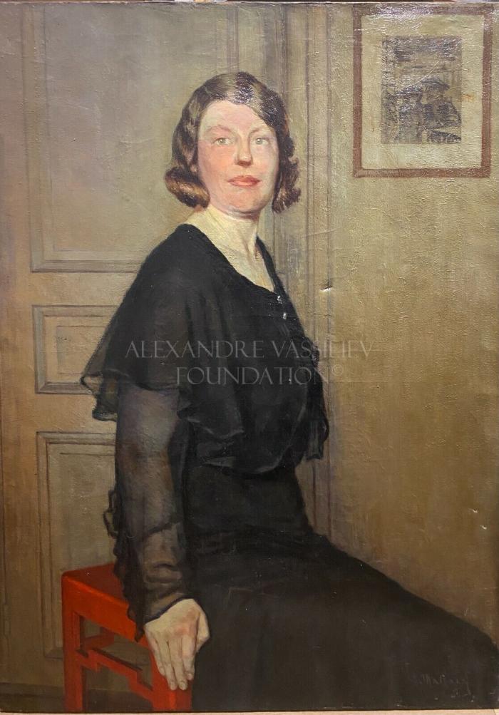 Woman in black