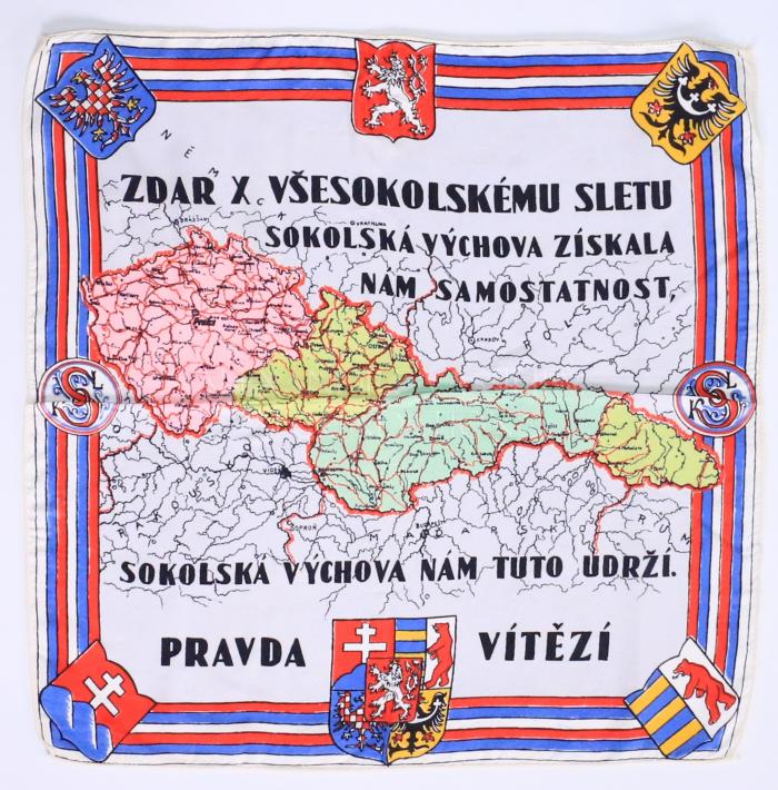 Sokol meeting souvenir scarf