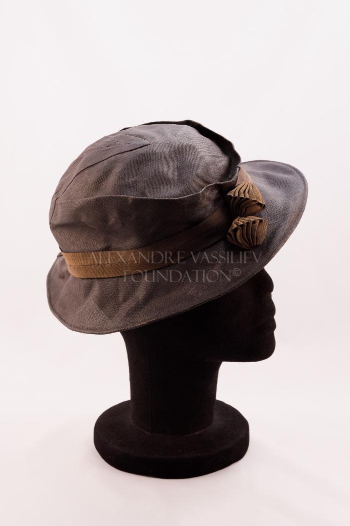 Art Deco linen hat