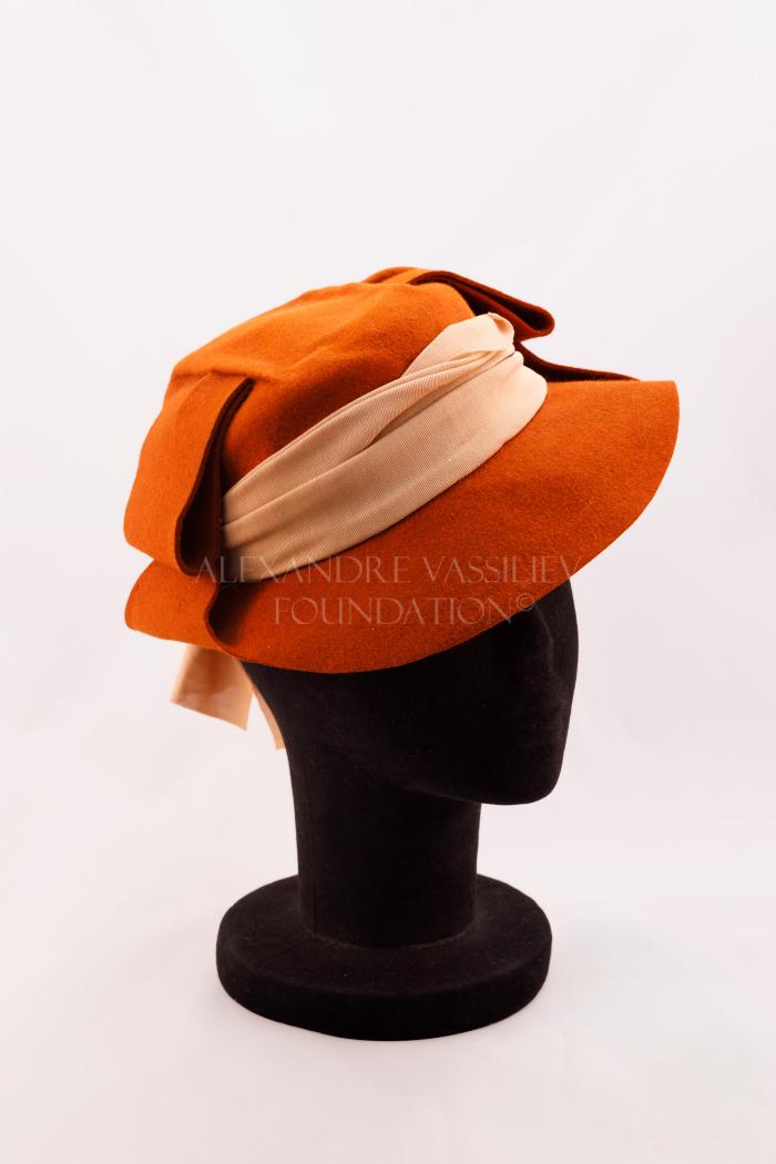 Felt Art Deco hat