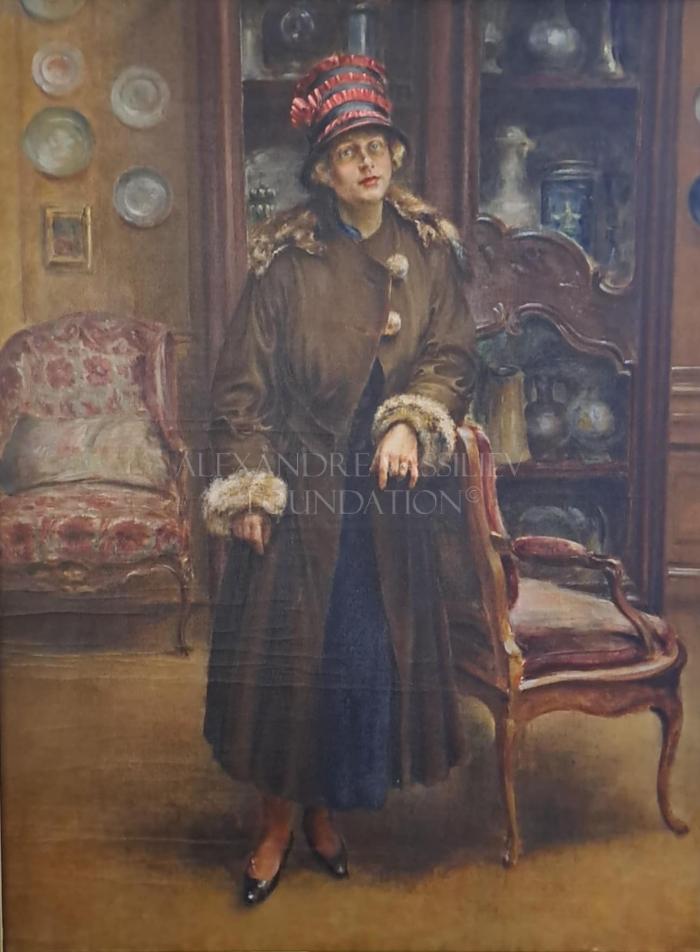 Portait of a woman in a coat