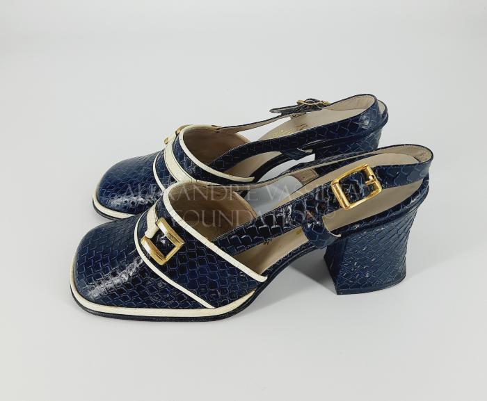 A pair of heeled sandals