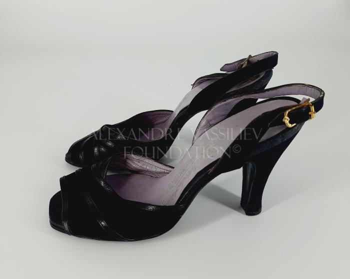 A pair of heeled sandals