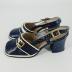 A pair of heeled sandals
