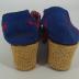 Hippie style wedge sandals