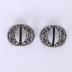 Pair of belt buckles