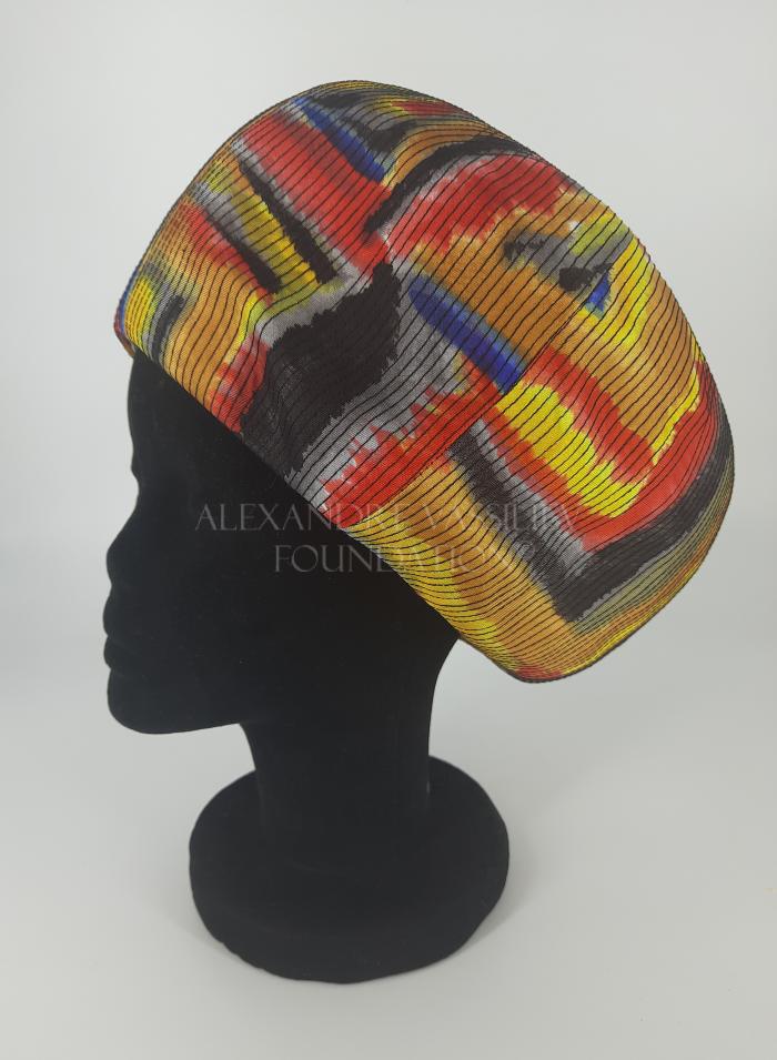 Turban hat half-face