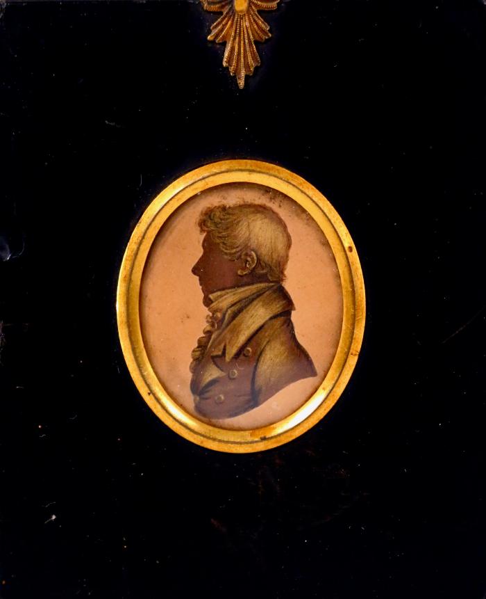 Silhouette portrait of a gentleman