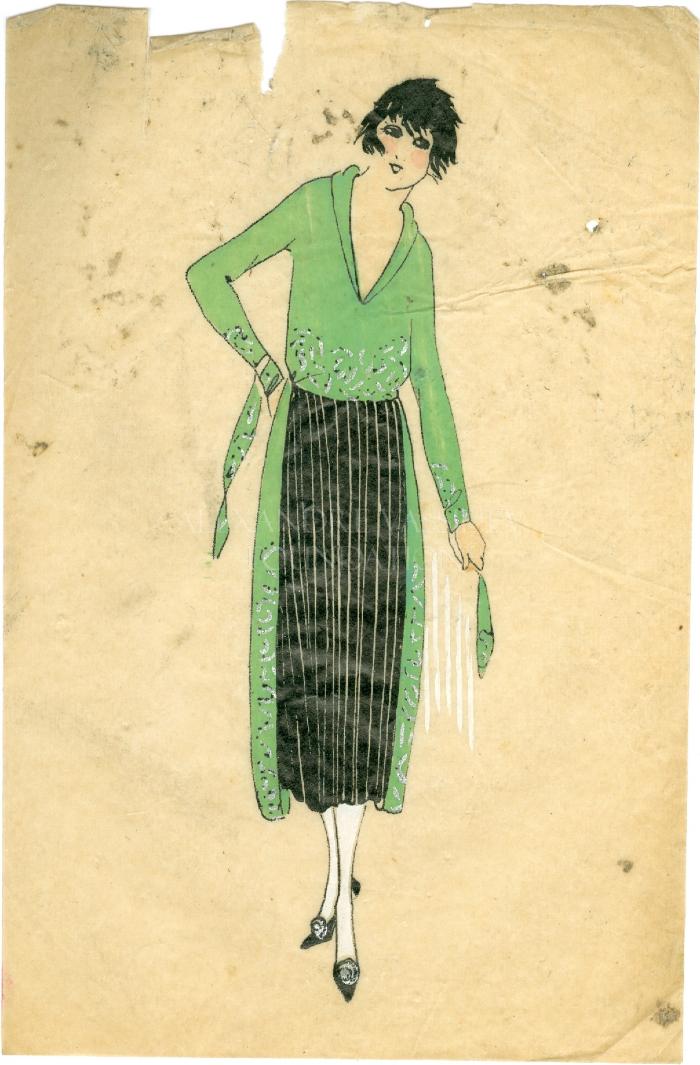 Fashion Engraving from "Très Parisien"