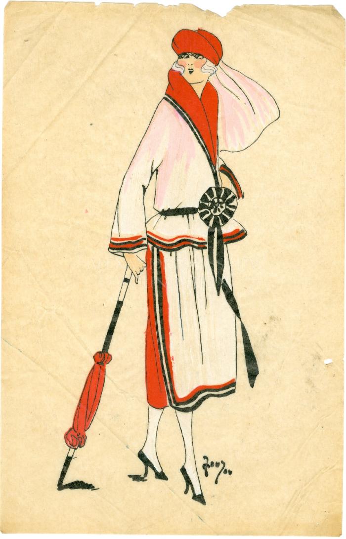 Fashion Engraving from "Très Parisien"