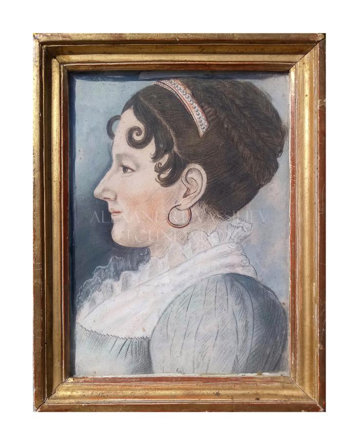 Portrait of a woman in a profile