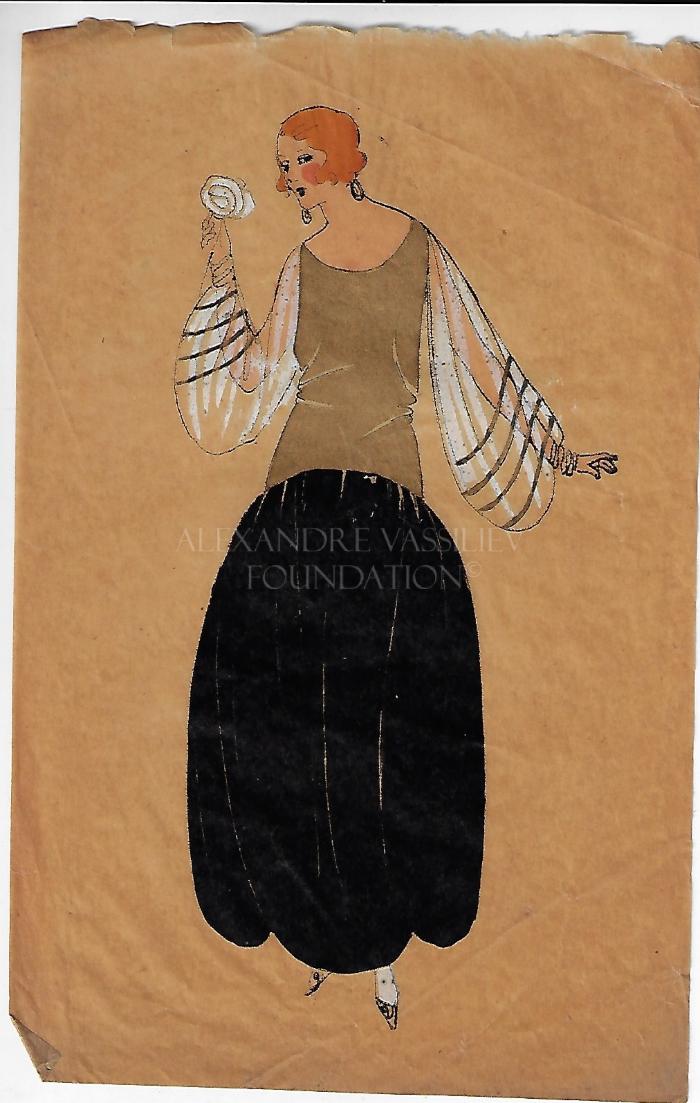 Fashion Engraving from "Très Parisien"