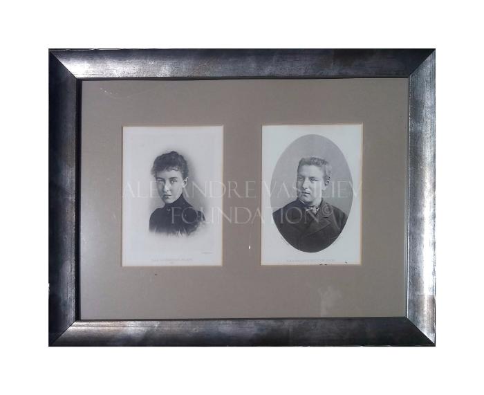 Portrait of a Princess Helena and Prince Philippe de Orleans