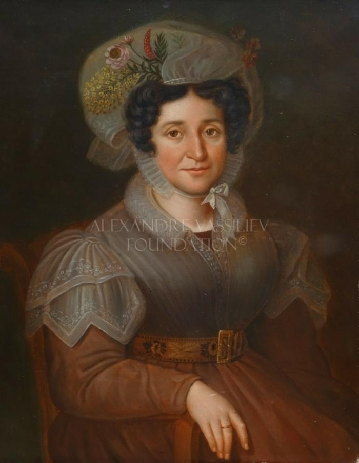Portrait of a lady in brown