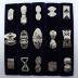 Set of belt buckles